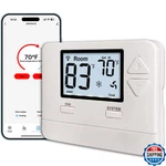 Heagstat Wifi Thermostat For Home, 1 Heat Cool, App Remote Control, 2.4GHZ New. Price: $92.59.