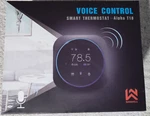 Saswell Alpha Smart Thermostat Wifi Voice Control T18UTW-7 New Sealed. Price: $39.97.