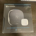 ECOBEE4 Smart Thermostat EB-STATE4-01 Wifi Alexa Voice New Sealed Green Box. Price: $144.99.