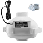 Vevor 4" To 4.5" Radon Mitigation Fan System Quiet 190 Cfm Inline Duct New. Price: $63.64.