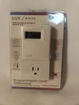 New Lux WIN100 Programmable Outlet Thermostat 5/2-DAY Space Heaters Window A/c. Price: $19.99.