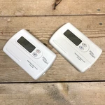 2X Emerson 1F86-344 Non-programmable Thermostat For Single-stage Systems Used. Price: $34.99.