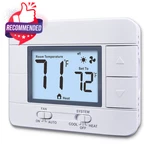 White Non-programmable Home Thermostat 2 Heat Cool Multistage New. Price: $58.29.
