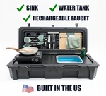 Voz Kitchen: Premium Portable Camping Box With Sink And Water Tank New. Price: $1095.00.