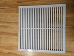 Aclaminaire 24" X Duct Hole White Aluminum Return Grille Rustproof Open. Price: $19.99.