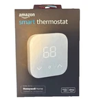 Amazon Smart Thermostat Without C-wire Adapter White Open. Price: $24.50.