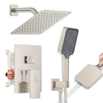 Jqbqs Shower System Modern Rain 8 Inches Brass Faucet Set Valve And Diverter New. Price: $169.10.
