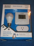 Black+decker BDXSKSW01 Smart Home Kit With Thermostat, Light, And Plug,new. Price: $49.99.