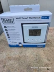 New Black + Decker Wi-fi Smart Thermostat Select In White Works With Alexa. Price: $21.00.
