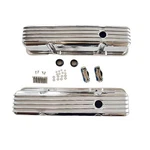 1 Set Shlpdfm Polished Aluminum Finned Tall Valve Covers Fits For Sbc Small New. Price: $129.45.