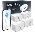 Mmu Smart Plugs, Wifi Outlets Work With Alexa&google 4PACK, White New. Price: $17.07.