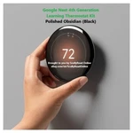 Google Nest 4TH Gen Learning Thermostat GA05169-US Polished Obsidian (black) Open. Price: $169.95.