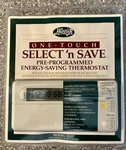New Unopened Hunter One-touch Pre-programmed Energy-saving Thermostat MODEL42227. Price: $30.50.