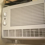 Ge Window Air Conditioner White Adjustable Thermostat Analog Controls 2 Speeds Open. Price: $50.00.