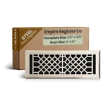 Empire Vent - 4"X12" Floor Registers Air Covers For Ho... New. Price: $46.07.