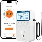 Plug Thermostat Wifi 1800W 15A Heating Cooling Timer Countdown Mode New. Price: $79.98.