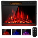 Costway Electric Fireplace Insert 28-INCH Wide, 900/1350W Recessed Freestand New. Price: $229.87.