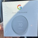 Google Nest Thermostat Wi-fi App Control Gray Programmable Wall-mounted New. Price: $90.00.