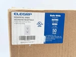 Elegrp Matte White Standard Decorator Electrical Wall Receptacle Outlet 15A 125V New. Price: $90.25.