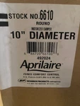 Aprilaire 6610 Round Motorized 10" Diameter Damper (new). Price: $109.99.