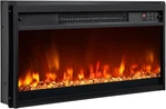 Costway Recessed Fireplace Heater, Electric Open. Price: $88.97.
