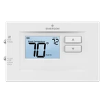 Emerson 1F75H-21NP Non-programmable Thermostat, 2H/1C New. Price: $56.58.