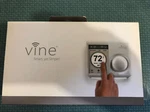 Vine Wifi Thermostat Model TJ-610B-W White Open. Price: $50.00.