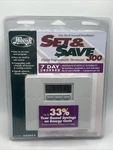 Hunter Set & Save 7-DAY Digital Programmable Thermostat White 44300A Nip New. Price: $17.05.