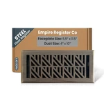 Empire Register Co, Vent Cover - 4X10 Inch, Abstract Design, Antique Brass Fi... New. Price: $30.46.