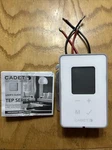 Cadet Programmable Electronic Thermostat - White, 3600W Used. Price: $45.00.