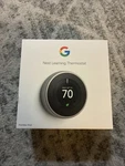Google Nest 3RD Gen Learning Wifi Thermostat Stainless Steel T3007ES New Open. Price: $95.00.