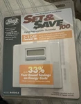 New Hunter Set & Save Digital Programmable Thermostat Model 44100. Price: $29.99.