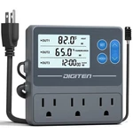 Digiten Reptile Temperature And Humidity Controller With Timer Outlet, Day-ni... New. Price: $62.51.