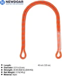 Newdoar 8MM (5/16") 48" Prusik Cord Pre-sewn, 25KN (5620 Lb) Nylon Loop. Price: $18.99.