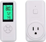 Wireless Temperature Controlled Outlet, Digital Plug In Thermostat WHITE-100 New. Price: $37.35.