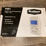 Brothers T361 Single Stage Non-programmable Thermostat Battery Or Hardwire New. Price: $19.99.