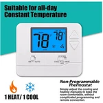 Suuwer Non-programmable Thermostat Blue Backlight New. Price: $93.99.