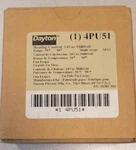 Dayton 4PU51 Low Voltage Thermostat, Hardwired, 24VAC./MV New. Price: $15.00.