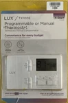 Lux Programmable Or Manual Thermostat TX100E, Lcd Screen 7-DAY New Batteries -13 Open. Price: $19.49.
