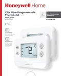 Honeywell Home X1N Thermostat Non-programmable HEAT/1 Cool 2-PACK. Ob Open. Price: $29.99.