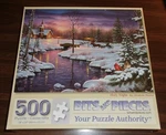 Bits & Pieces 500 Abraham Hunter Puzzle " Holy Night 18 X24 Pc - New. Price: $10.99.