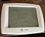 Trane TCONT302AS42DAA Touchscreen Programmable Thermostat Stage Heat Cool Used. Price: $125.00.