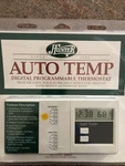 Hunter Auto Temp Digital Programmable Thermostat Model 44402 - New Sealed. Price: $49.99.