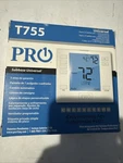 New PRO1 T755 Universal Thermostat 2H/2C Conventional 4H/2C Heat Pump. Price: $44.99.