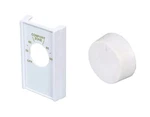 White Double Pole Line Volt Thermostat Cover With Knob For Old Style New. Price: $14.95.