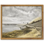 Shenify Coastal Framed Canvas Wall Art Vintage Landscape Seascape Classic Hal... New. Price: $18.42.