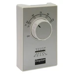 Dayton 4PU48C Line Volt Np Analog Tstat 1H,WHITE,DPST New. Price: $54.64.