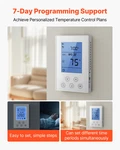 7-DAY Programmable Thermostat, White New. Price: $84.72.