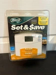 Hunter Set & Save Programmable Thermostat For Heating Cooling 44110 New Sealed. Price: $29.99.