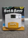Hunter Set & Save Programmable Thermostat For Heating Cooling 44110 New Open. Price: $27.99.